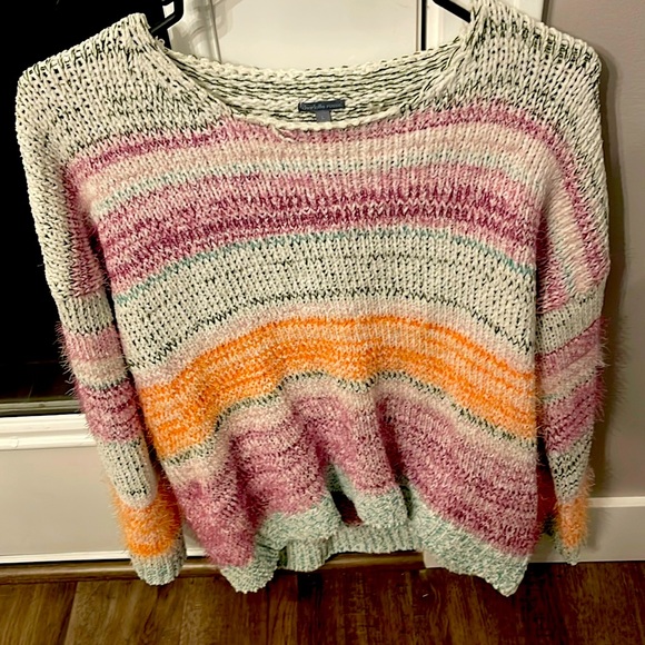 CHARLOTTE RUSSE cable sweater multi color Size Women’s Large - Picture 1 of 3